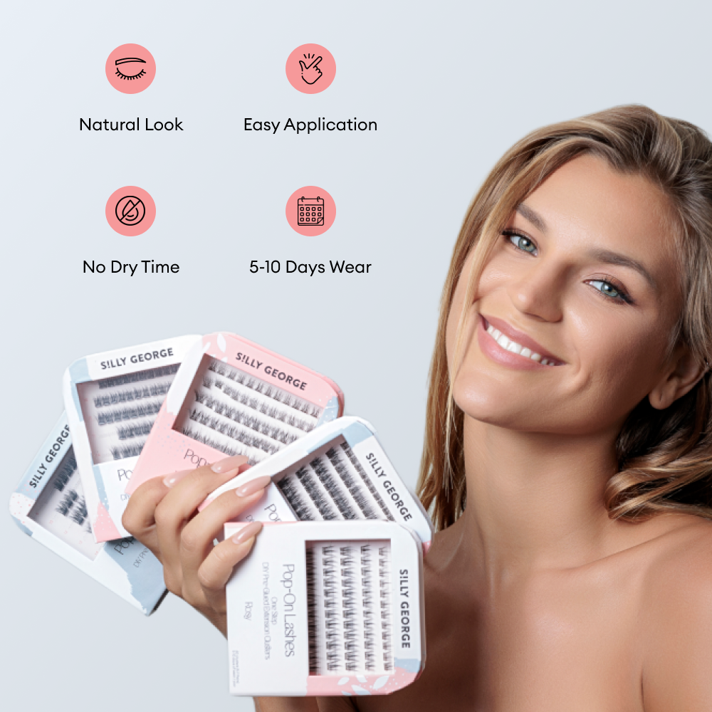 Pop-On Lashes - Blush Black
