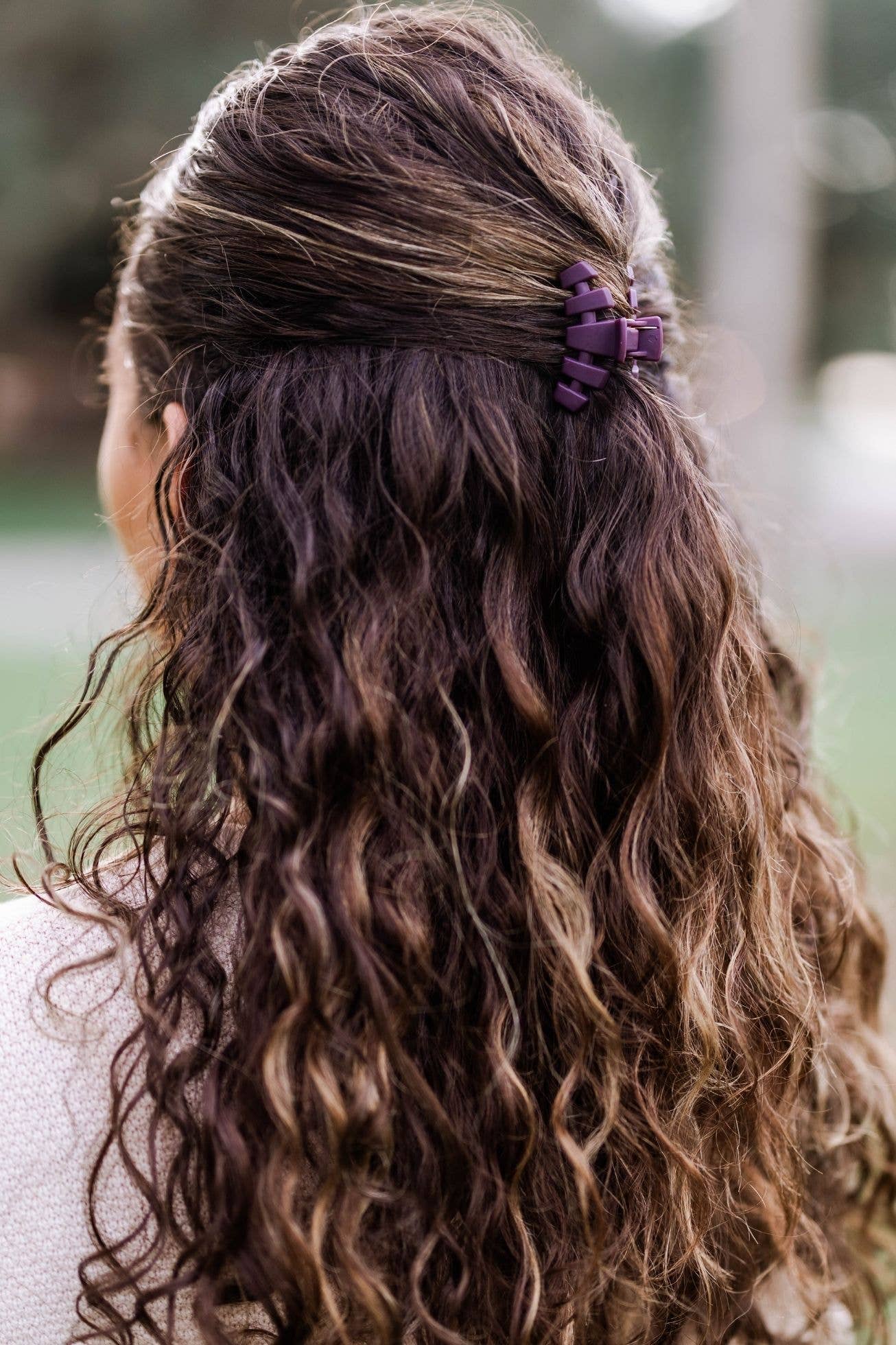 Classic Hair Clip | Tiny | Burgundy Bliss