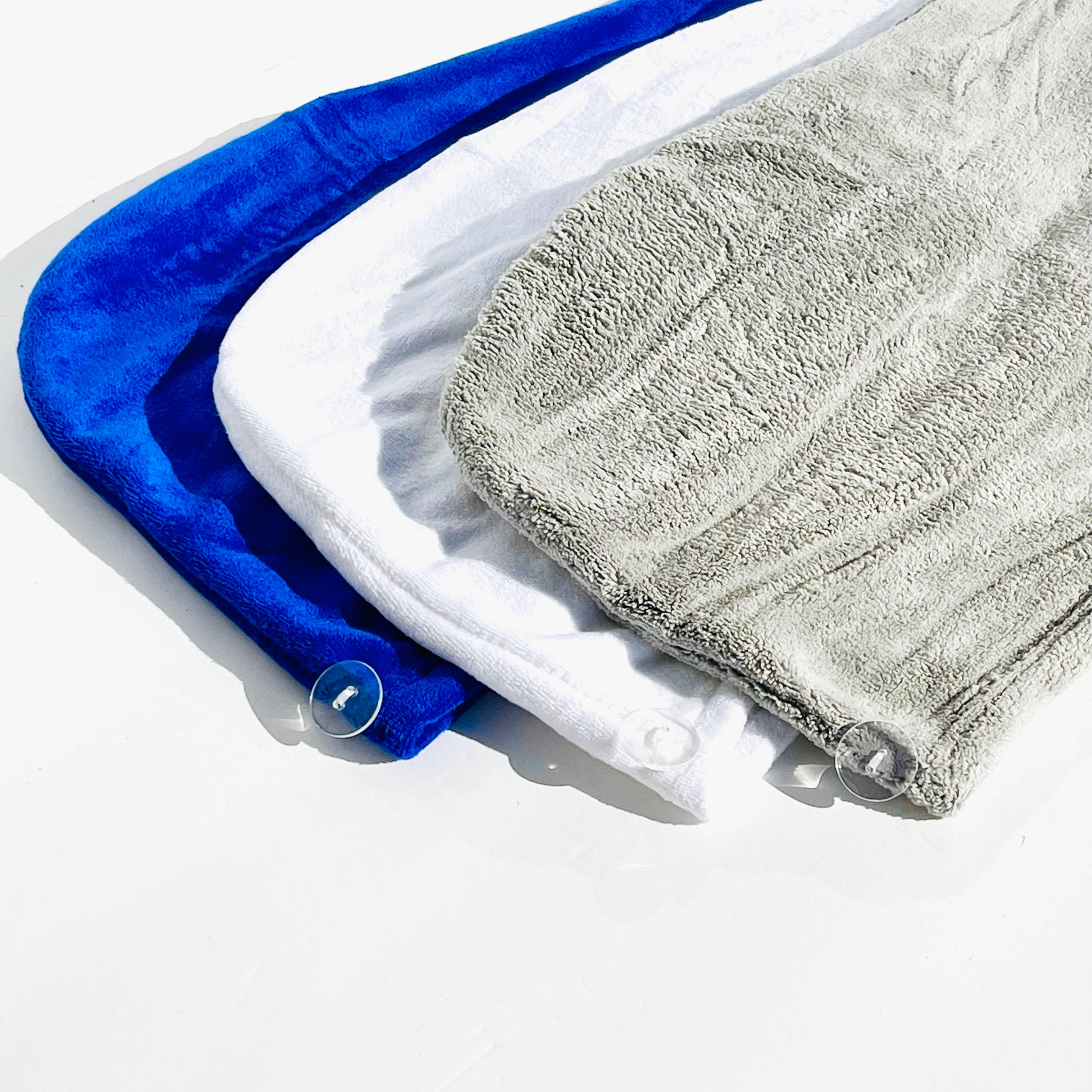 Microfiber Twisted Hair Towel - Grey