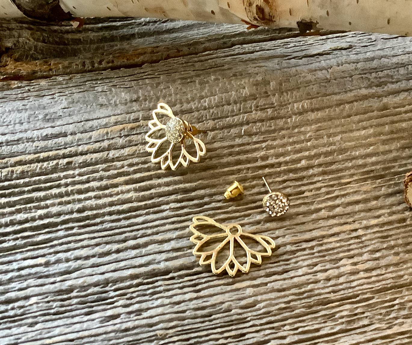 Earrings, gold or silver bar dangle earrings