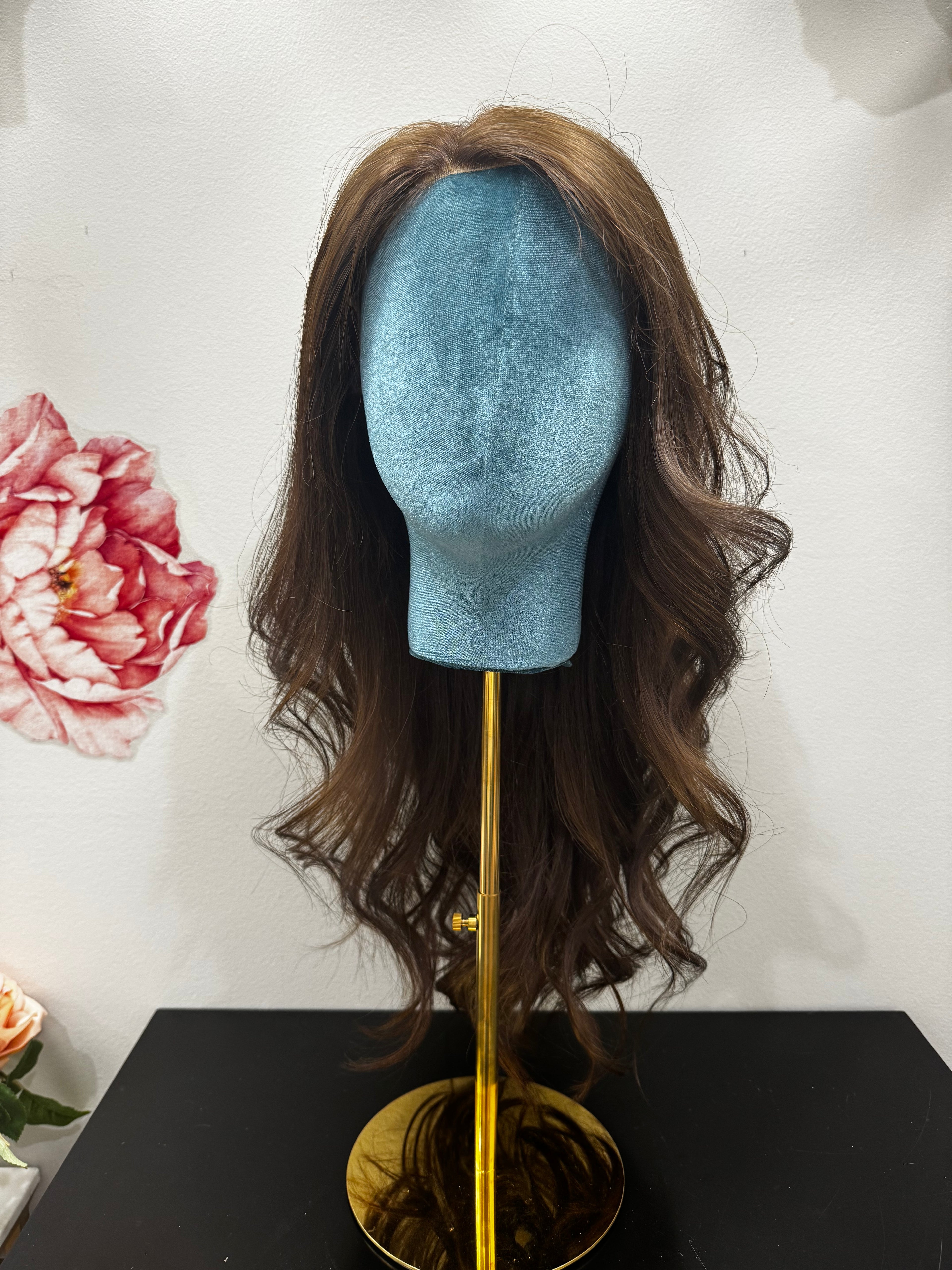 Lace front 16" CATHERINE DARK WARM BROWN