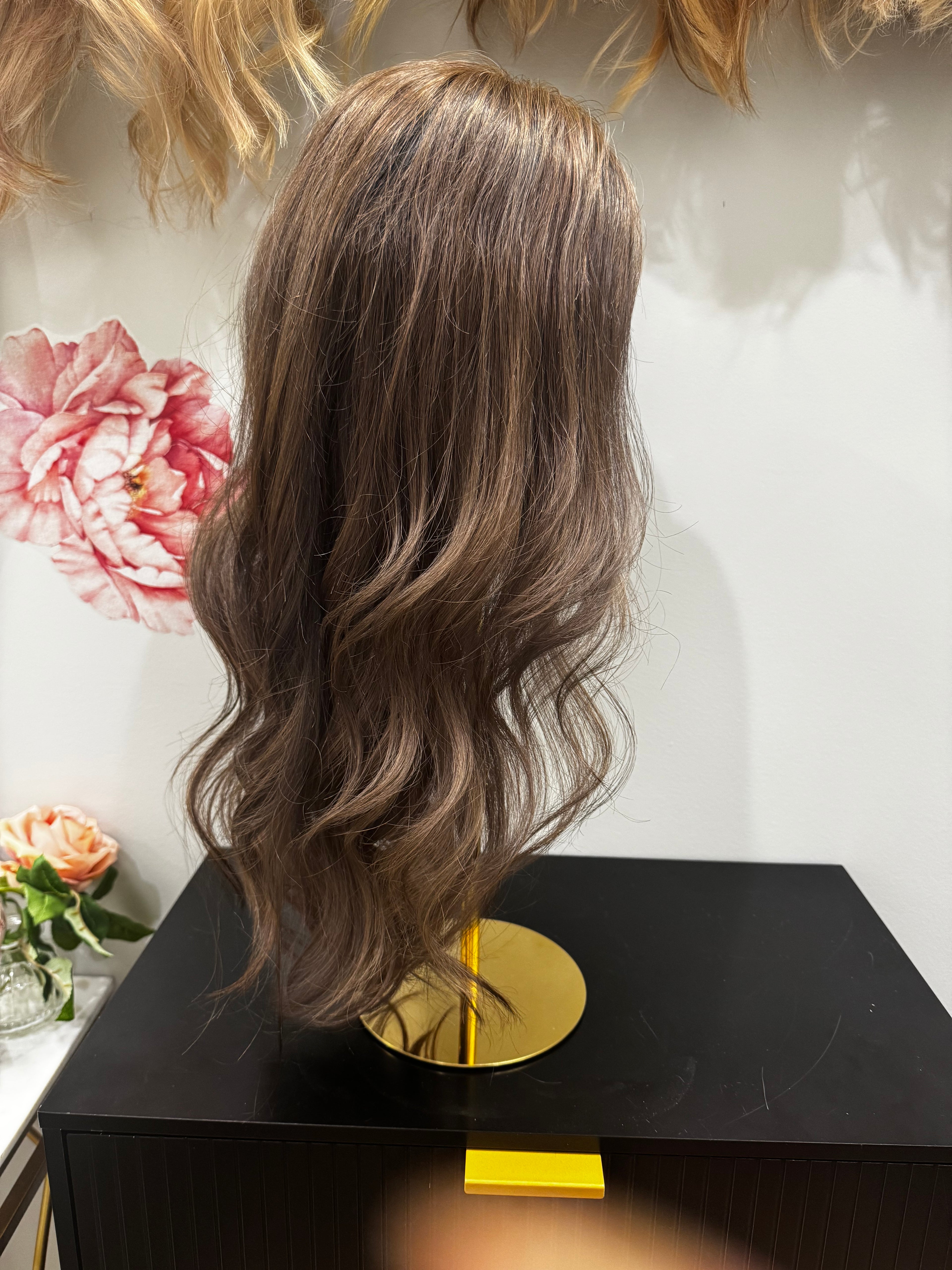 Lace front 16" CATHERINE DARK WARM BROWN