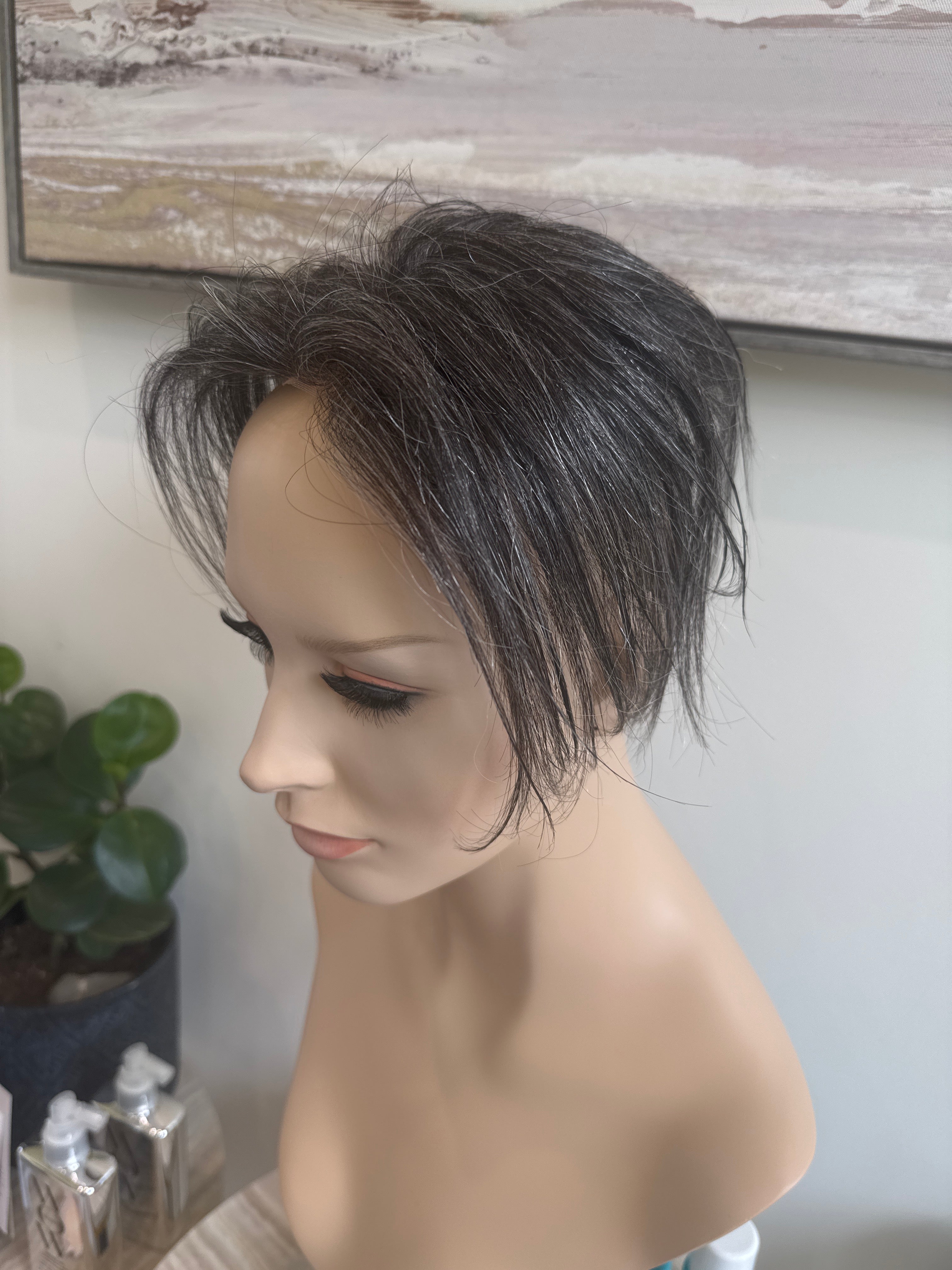Mono Lace topper 3x5 6" Silver Fox G50