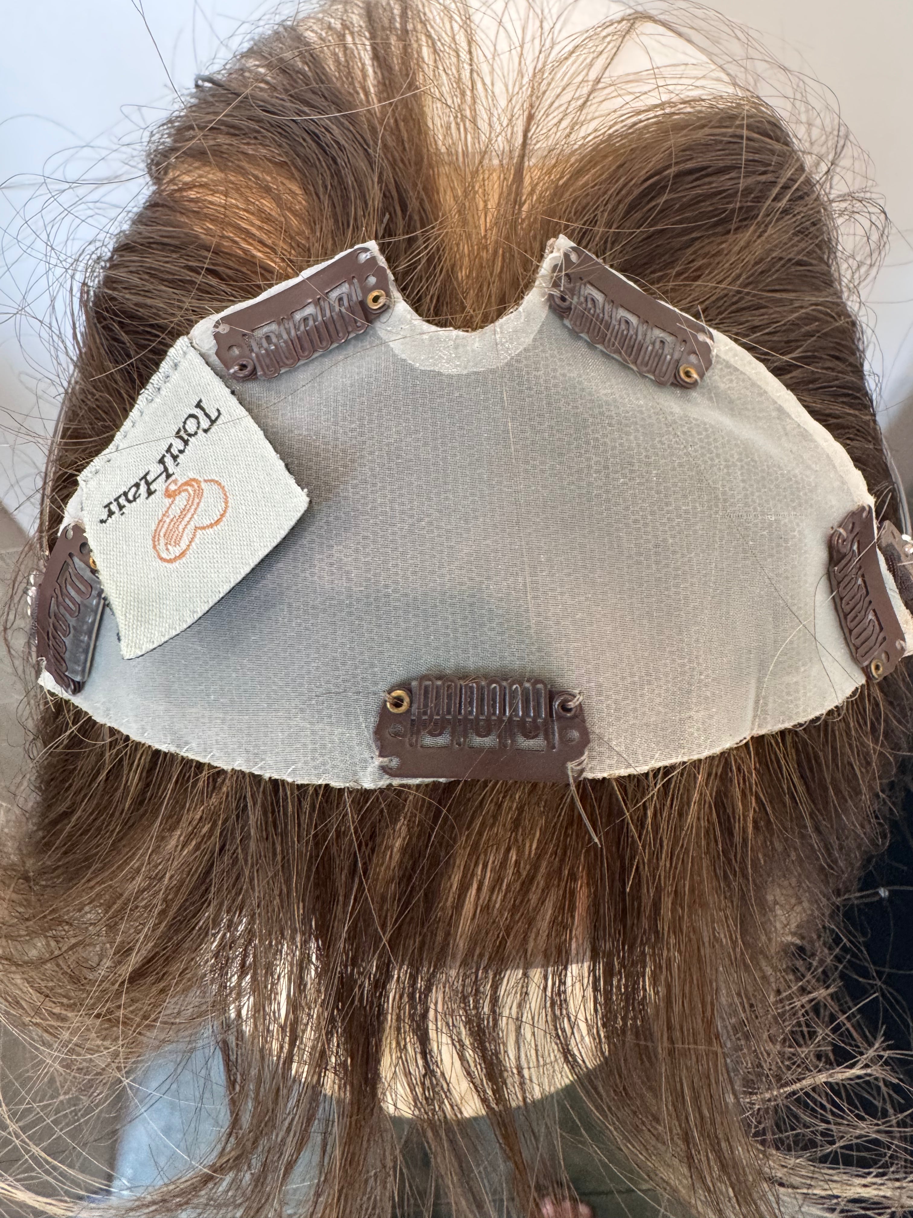 Fringe Topper 9" Light brown 5x2.25