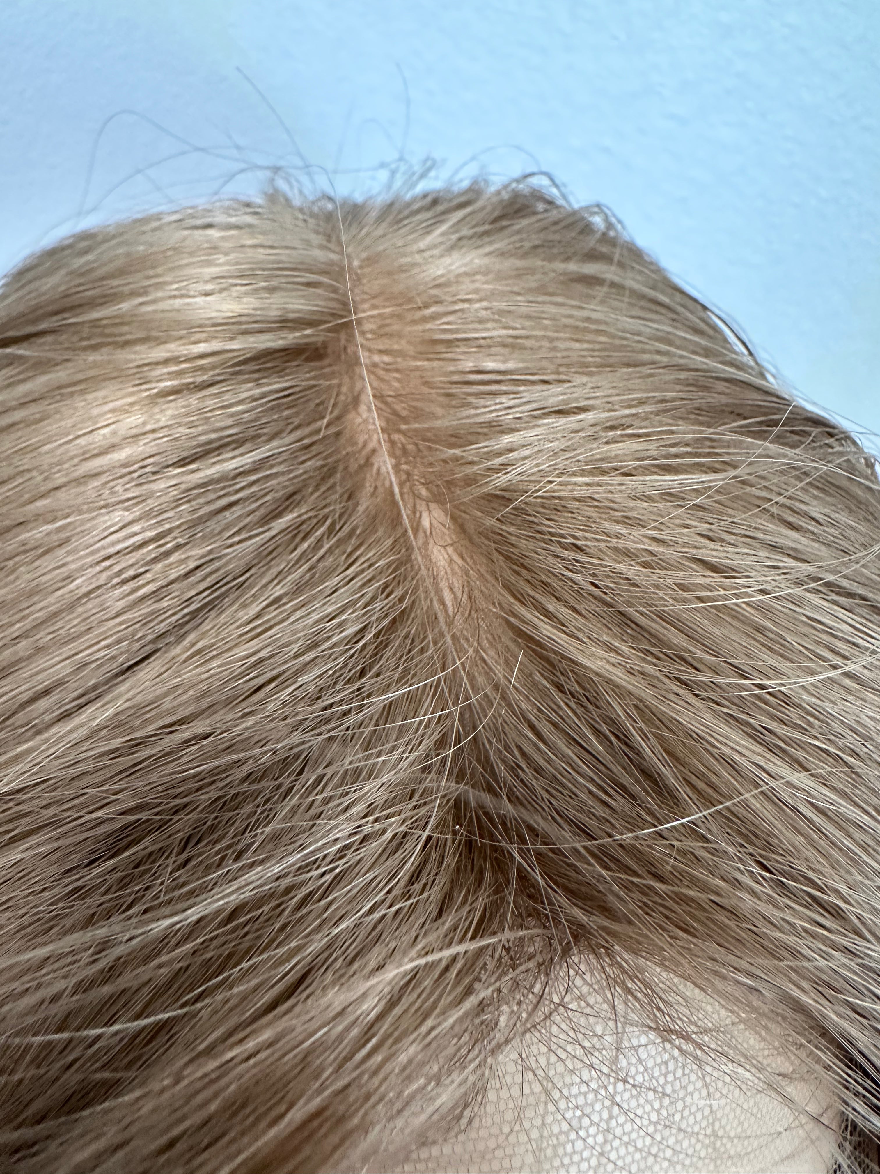 Lace front European Virgin Hair wig color 12 med cap