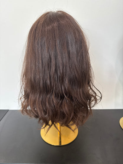 Lace top Euro Hair 16" Color 6 Wavy