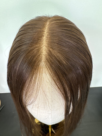 Luxury Lace top Euro Hair 14" Color 6