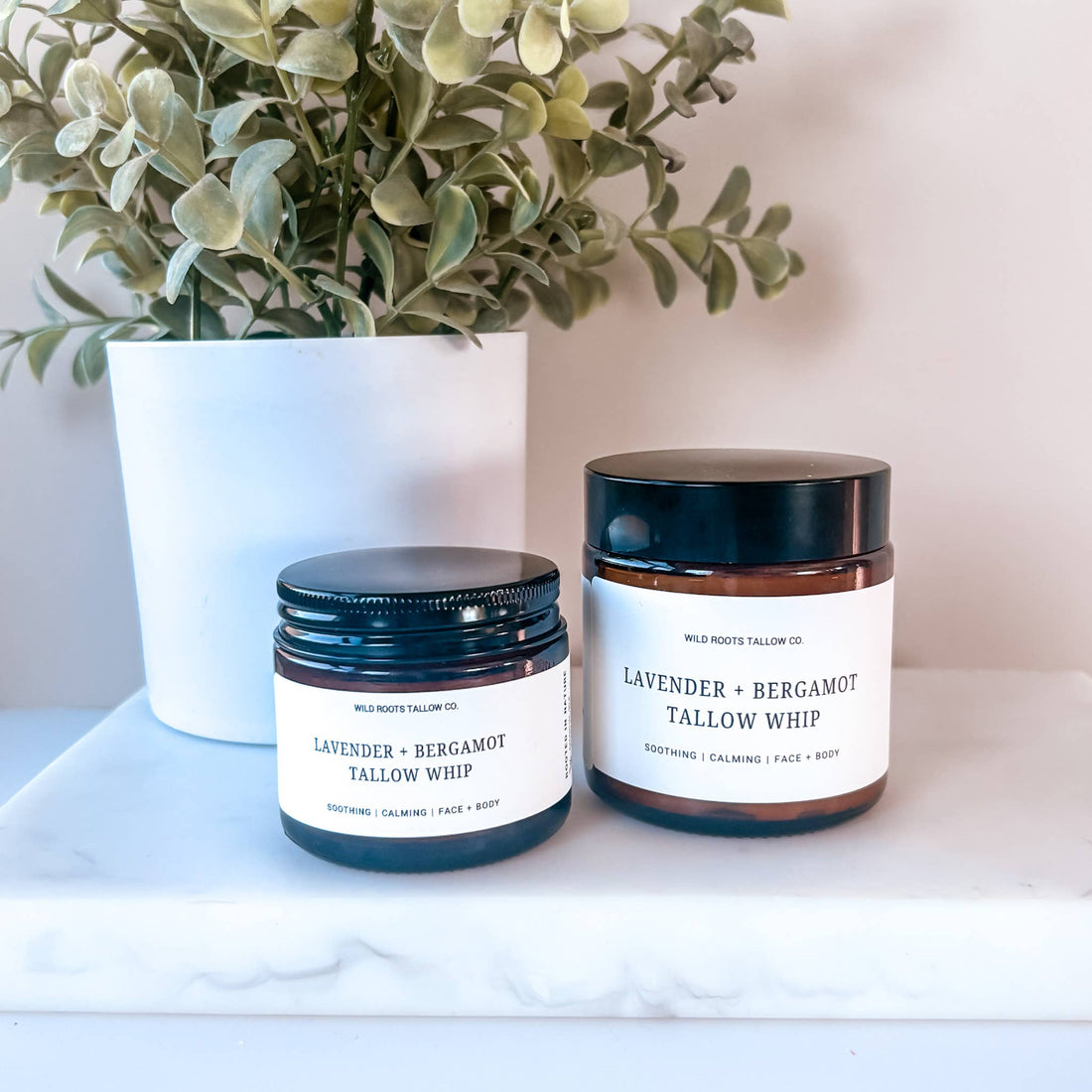 Lavender  Bergamot Whipped Balm | Beef Tallow Moisturizer 