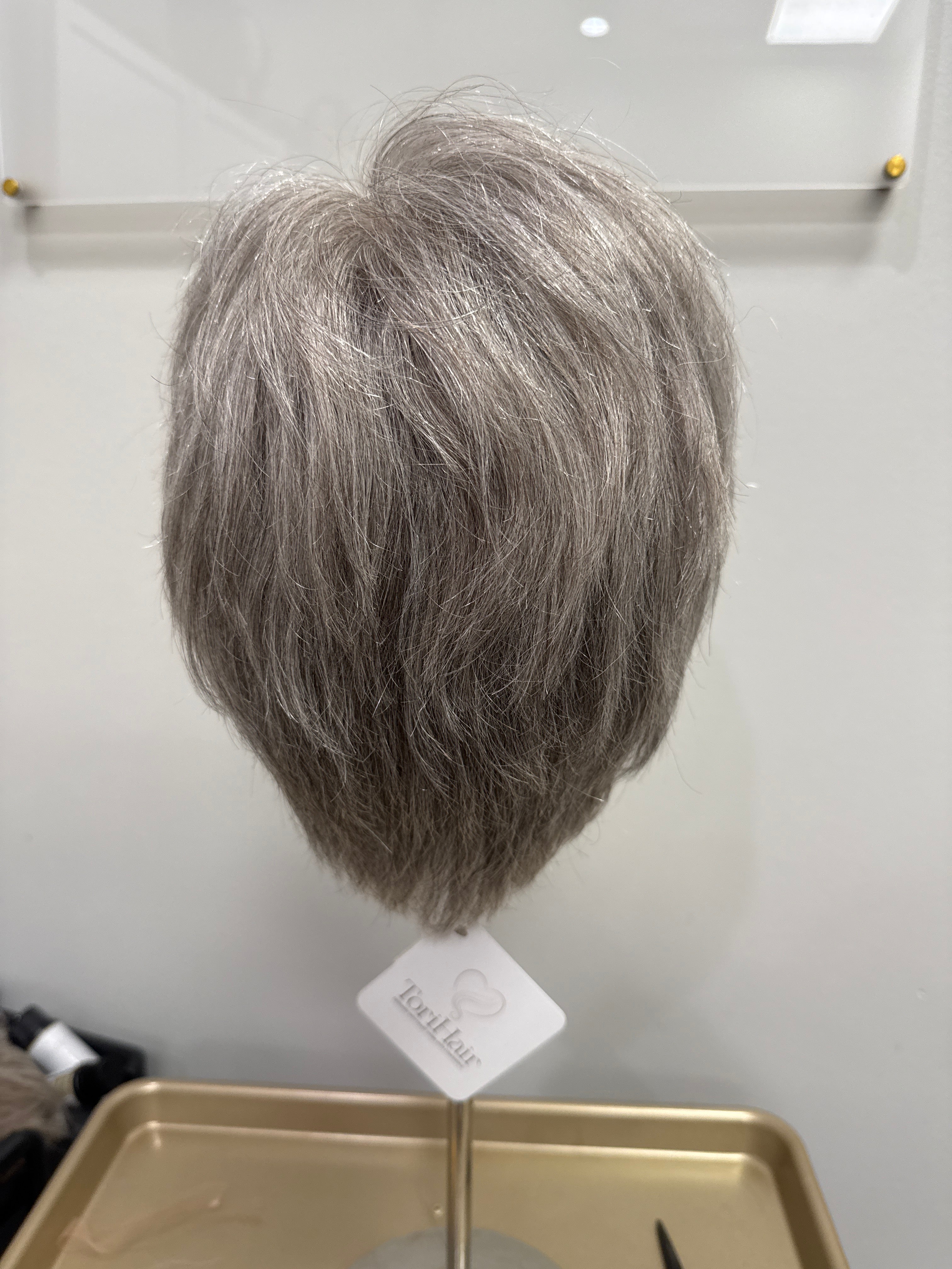 JANET SHORT LACE FRONT WIG SILVER FOX G50