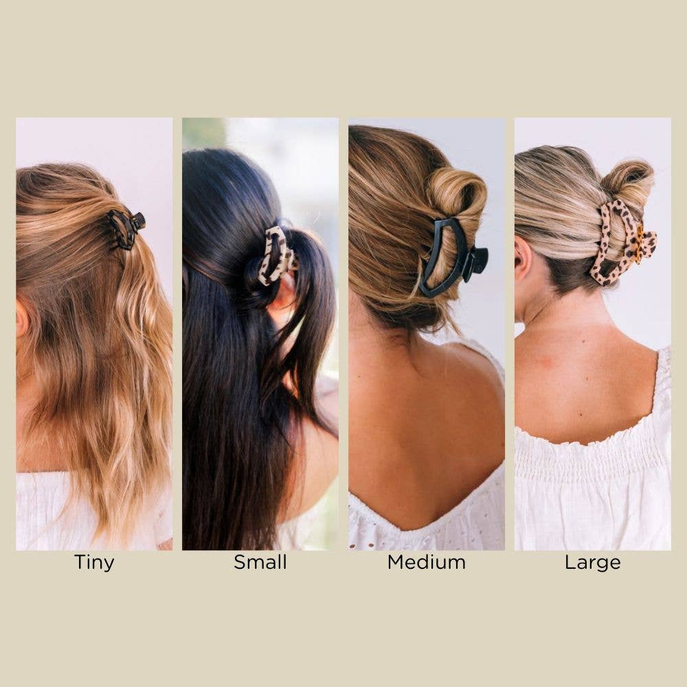 Open Hair Clip | Tiny | Jet Black