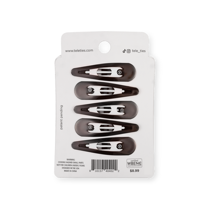Snap Clip | Brown | 6 Count
