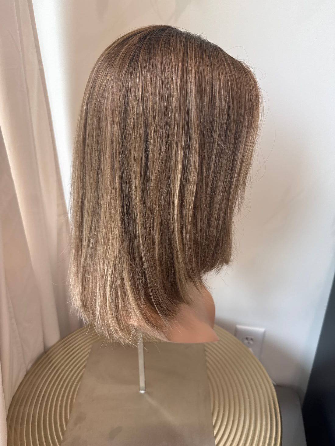 Penelope Silk top small light brown with highlights
