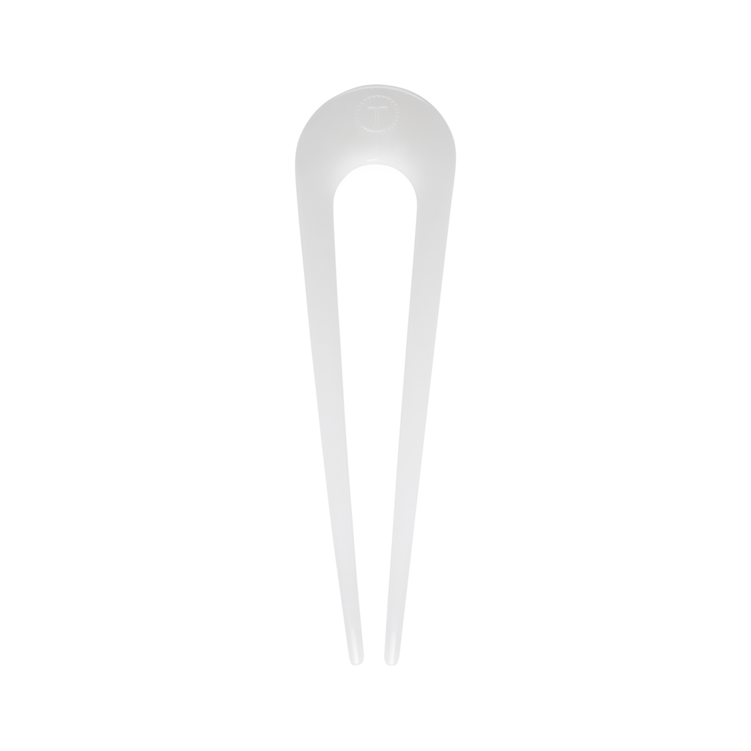 French Hair Pin Coconut White