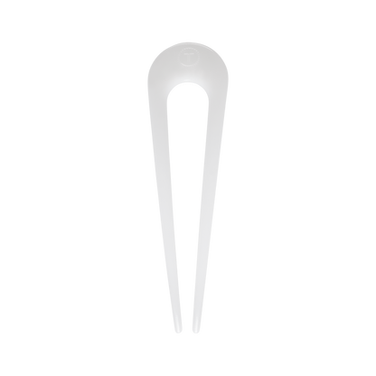 French Hair Pin Coconut White