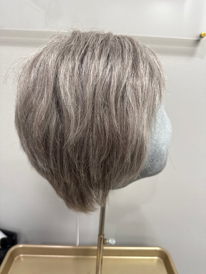JANET SHORT LACE FRONT WIG SILVER FOX G50