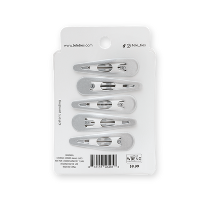 Snap Clip | Silver | 6 Count