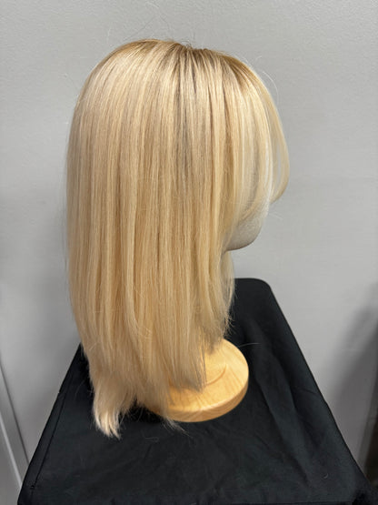 Lace front wig Golden blonde rooted