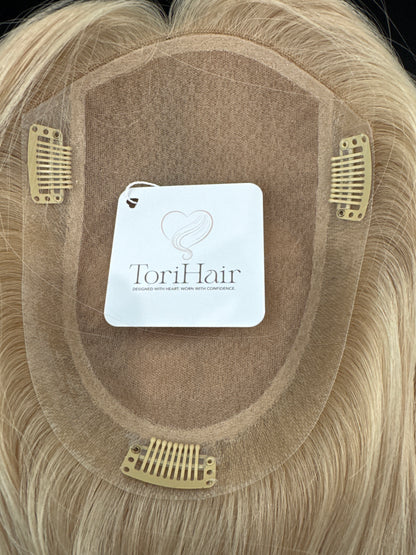 6x8 Silk Base Topper Light Blonde 22