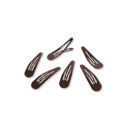 Snap Clip | Brown | 6 Count