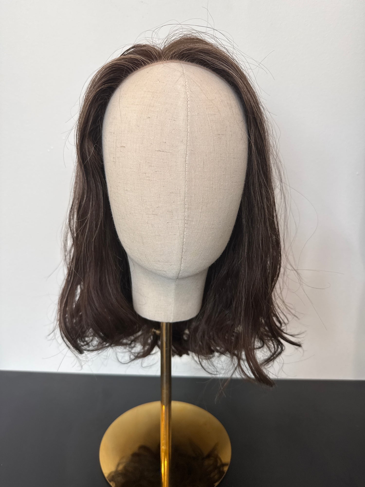 Lace top Euro Hair 16" Color 6 Wavy