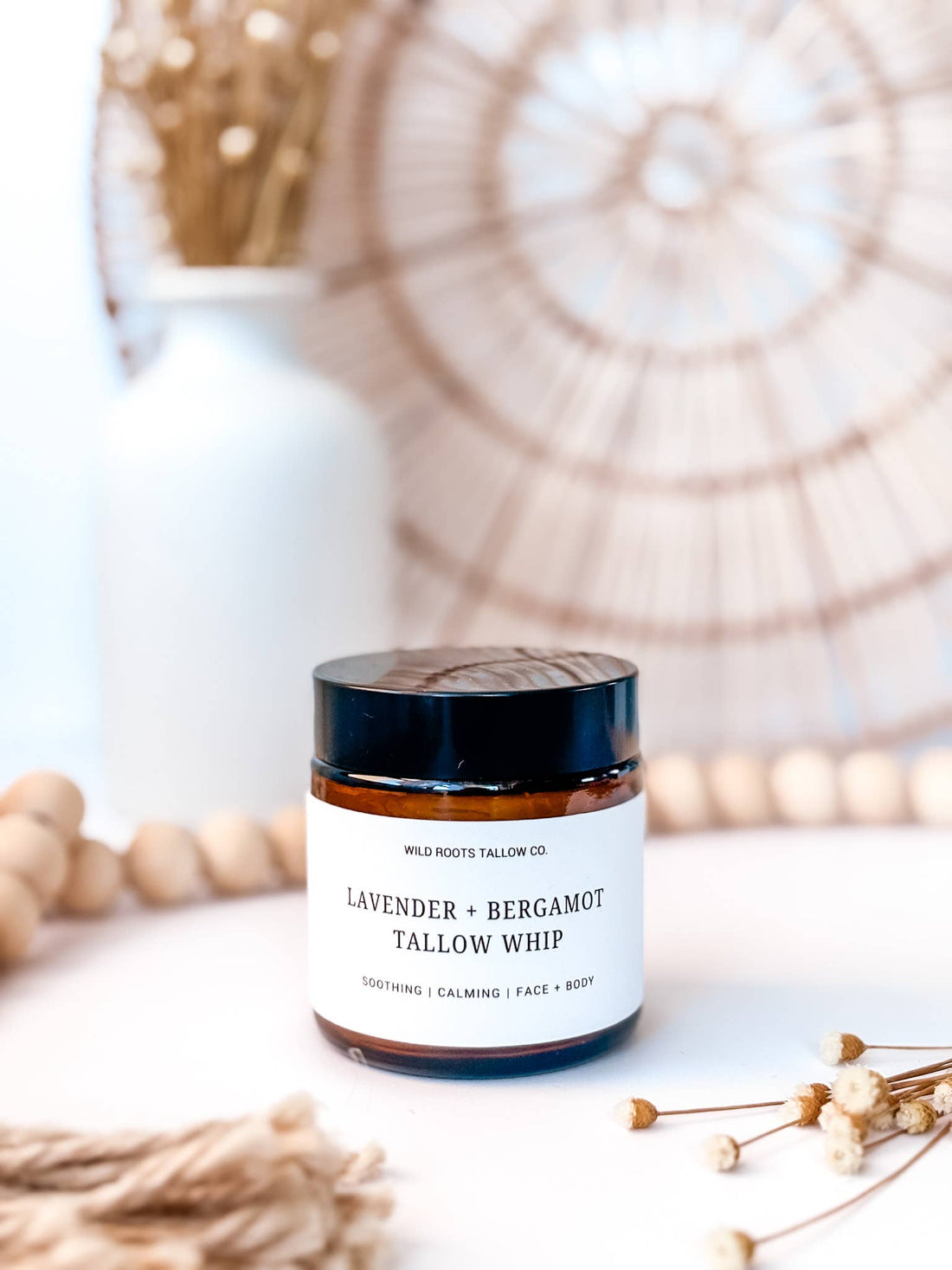 Lavender  Bergamot Whipped Balm | Beef Tallow Moisturizer 