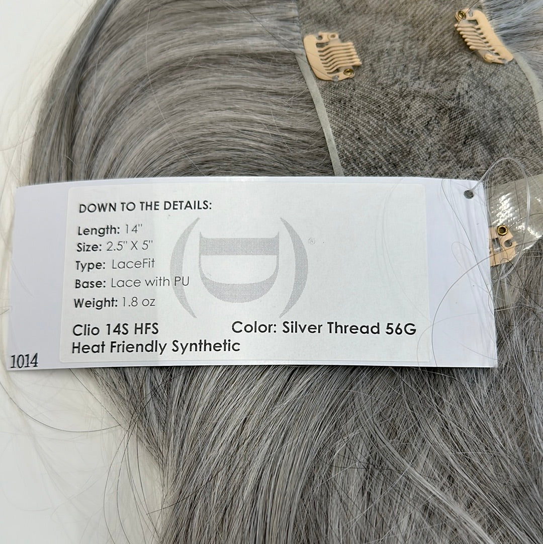 Clio Small Synthetic Silver thread