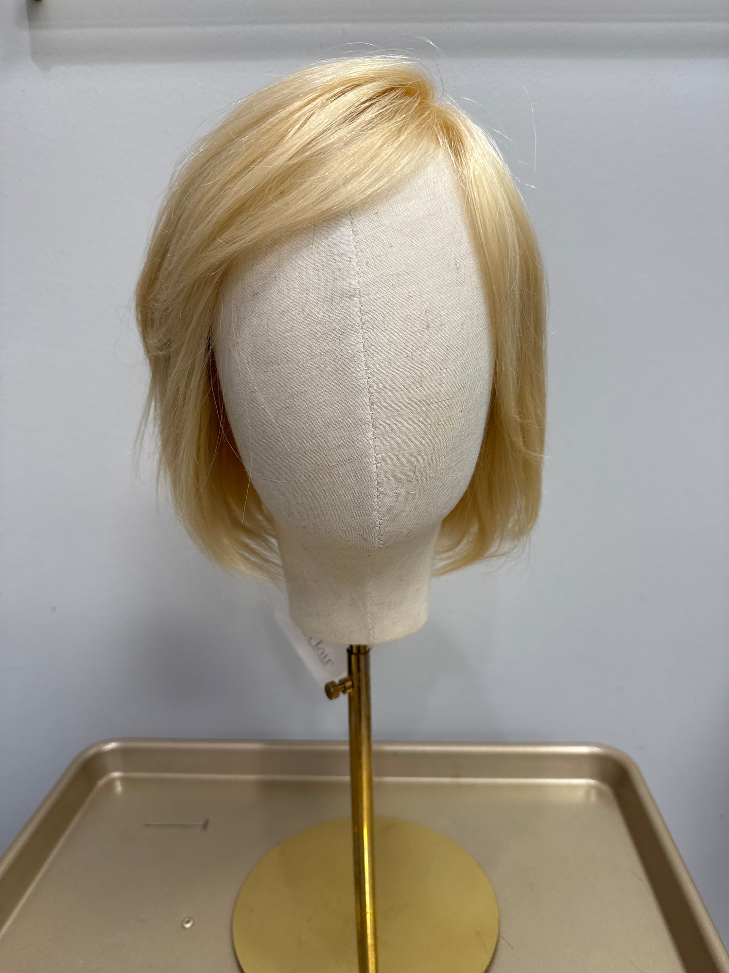 Proper Light Blonde Chin Length Bob
