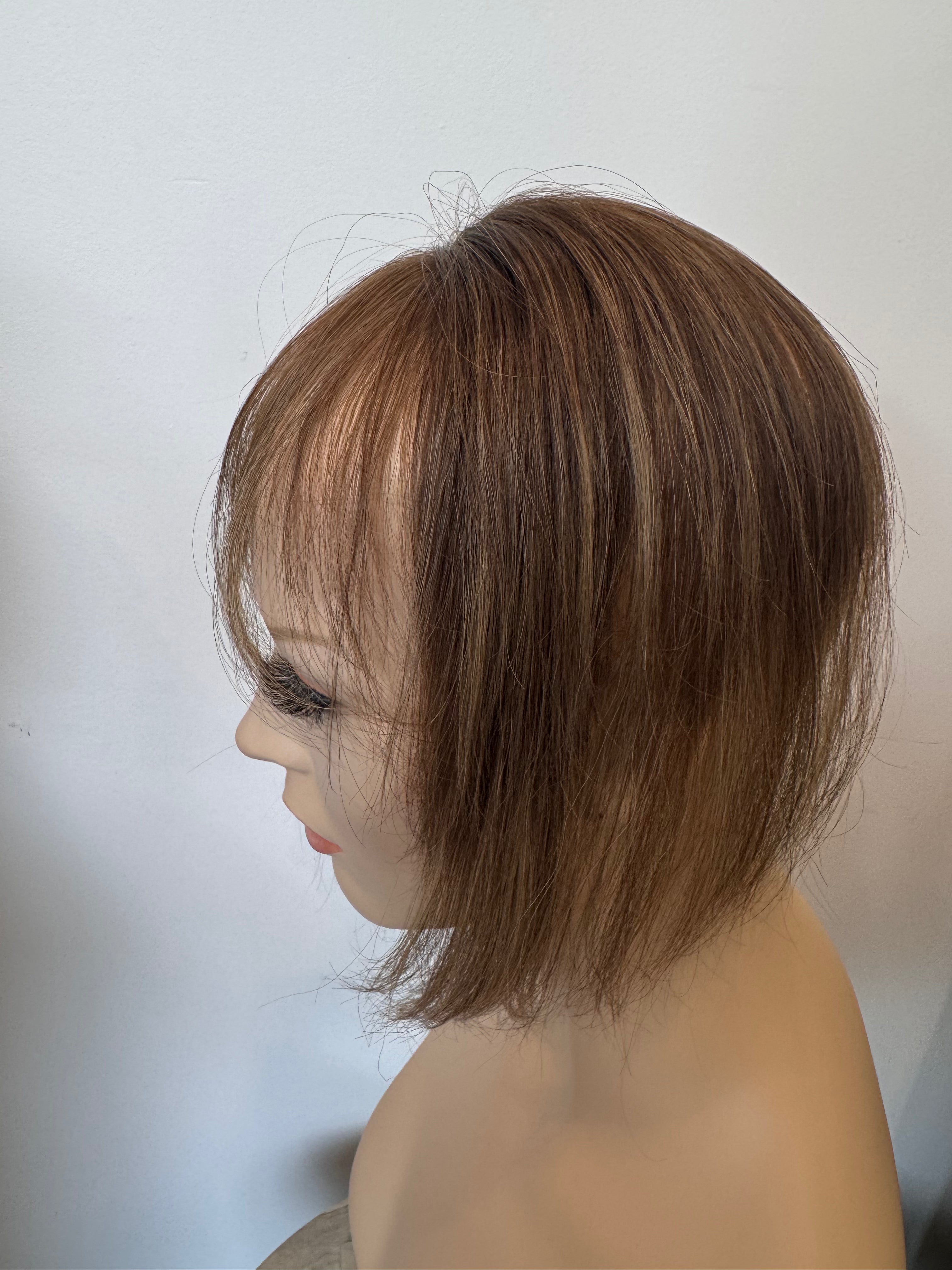 Fringe Topper 9" Light brown 5x2.25