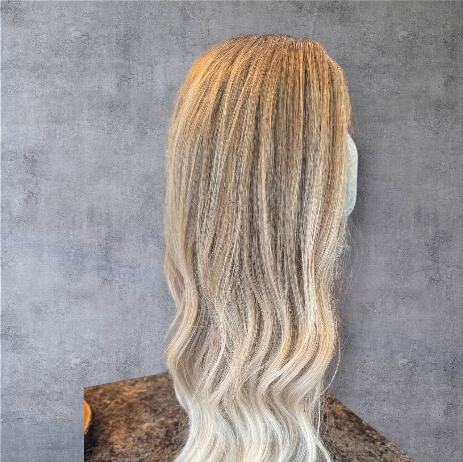 Lace front 16&quot; VIVIAN DARK BLONDE BALAYAGE SMALL