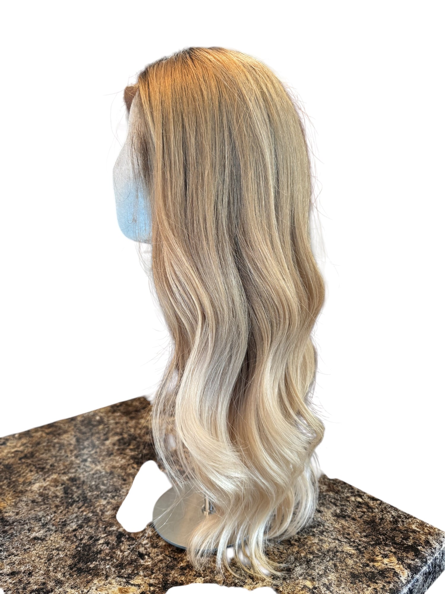 Lace front 16&quot; VIVIAN DARK BLONDE BALAYAGE SMALL