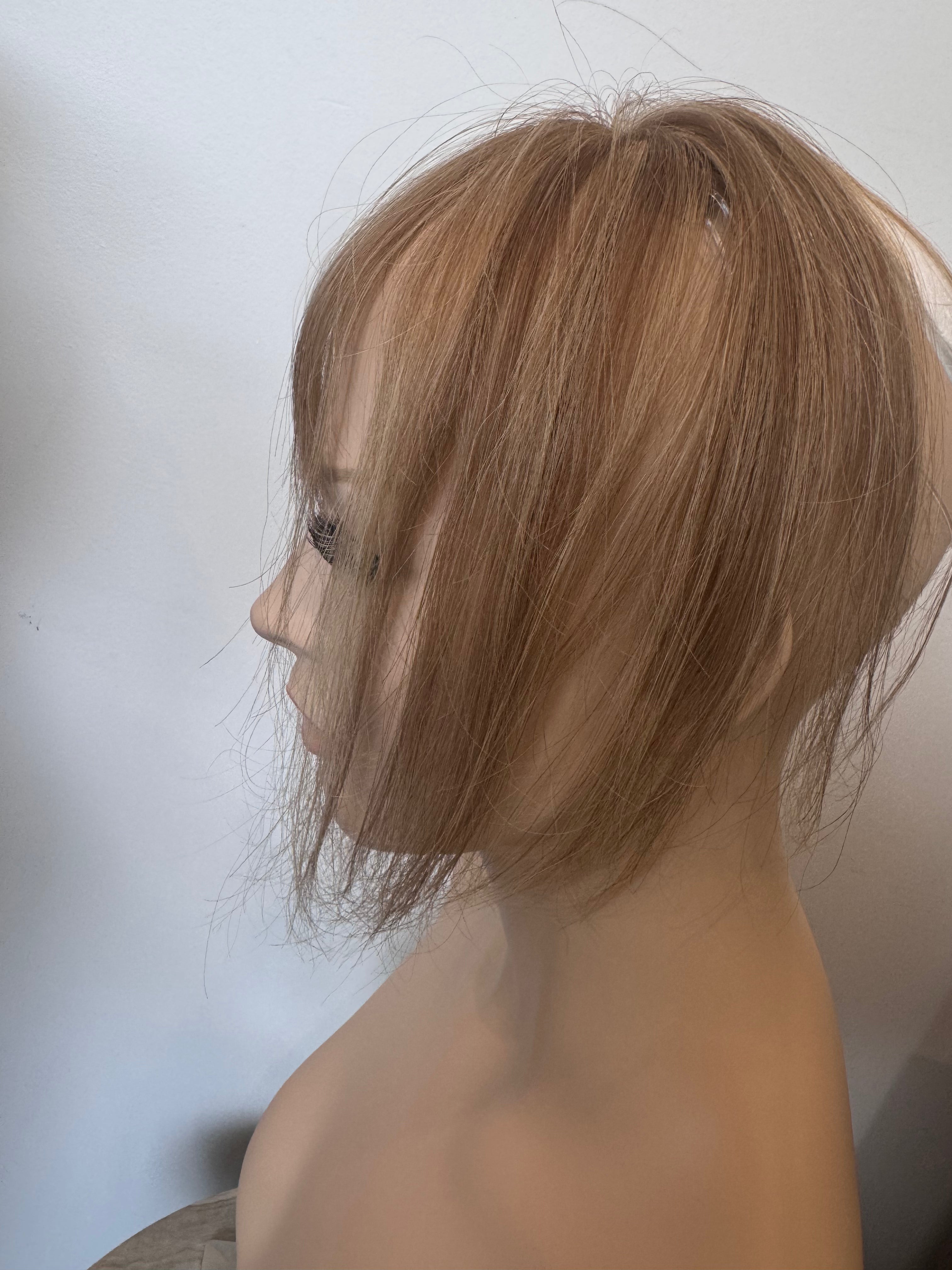 Fringe Topper 9" Medium Blonde NR 5x2.25