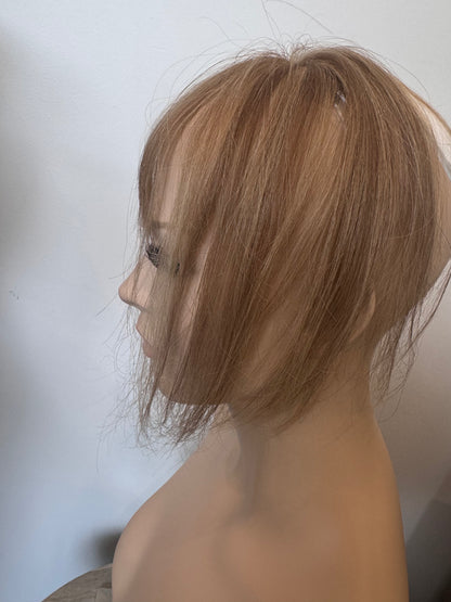 Fringe Topper 9" Medium Blonde NR 5x2.25