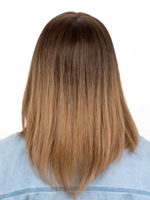 5x7 Oval Mono Silk Topper 14” Chinese Remy Hair