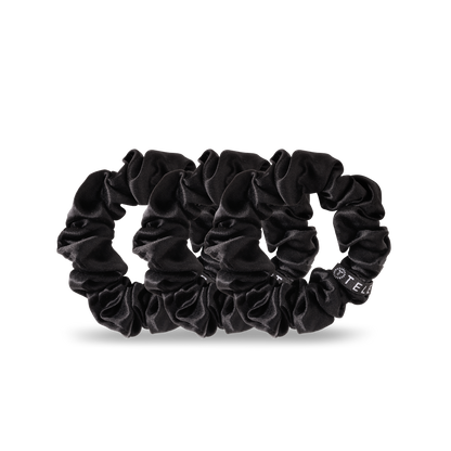 Jet Black Small Scrunchie