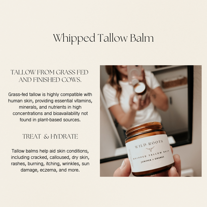 Whipped Tallow Balm | Grass Fed Beef Tallow | Unscented